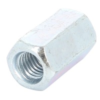 Dado di prolunga 3D acciaio zincato bianco Din 6334