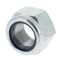 Dado Nylstop acciaio zincato bianco Din 985