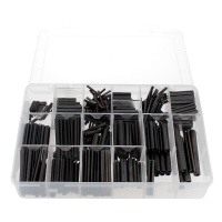 Confezione assortimento di coppiglie elastiche acciaio nero Din 1481