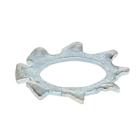 Rondella dentata acciaio zincato bianco Din 6797A