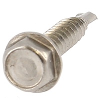 Autoperforante testa esagonale con flangia acciaio inossidabile A2 Din 7504K