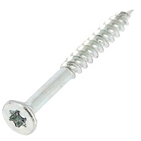 Viti per legno e truciolato testa forata Torx acciaio zincato bianco