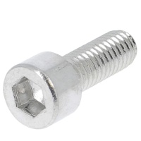 Blister da 5 viti a testa cilindrica con cava esagonale all. P60 OA argento brillante