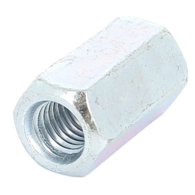 Dado di prolunga 3D acciaio zincato bianco Din 6334