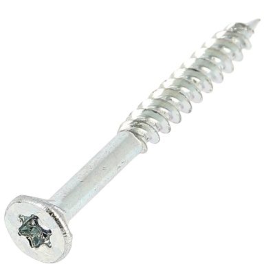Viti per legno e truciolato testa forata Torx acciaio zincato bianco